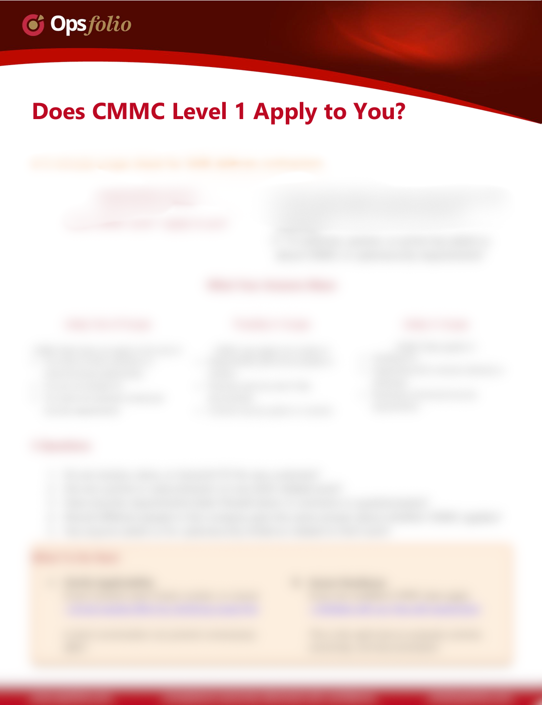 Does CMMC Level 1 Apply to You? Preview